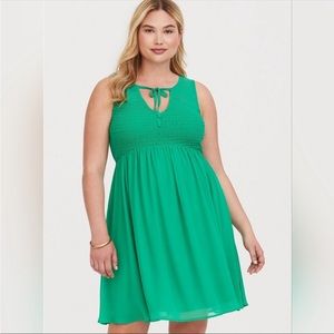 Torrid Kelly green dress